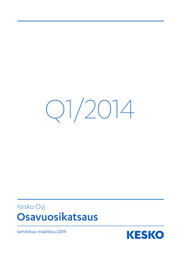 Miniature Kesko
 Rapport trimestriel 2014-q1