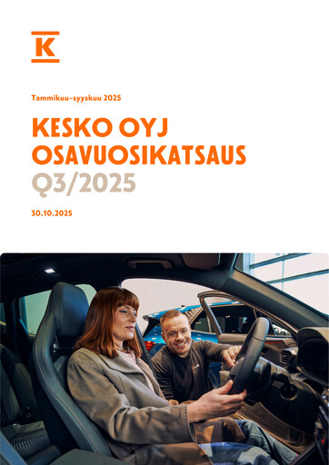 Miniature Kesko
 Rapport trimestriel 2025-q3