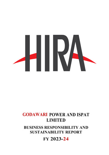 Thumbnail Godawari Power & Ispat ESG Report 2023-2024