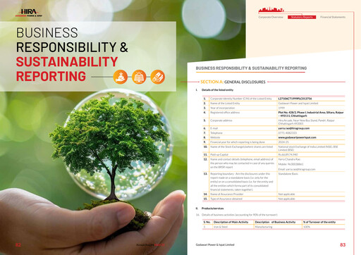 Thumbnail Godawari Power & Ispat ESG Report 2024-2025