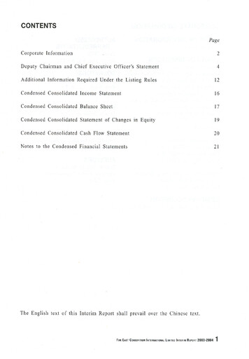 Vorschaubild Far East Consortium International Halbjahresbericht 2003-2004