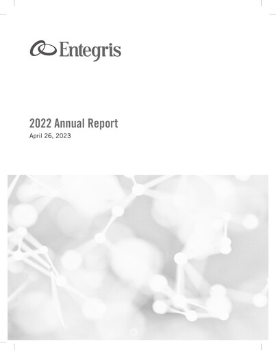 Thumbnail Entegris Annual Report 2022