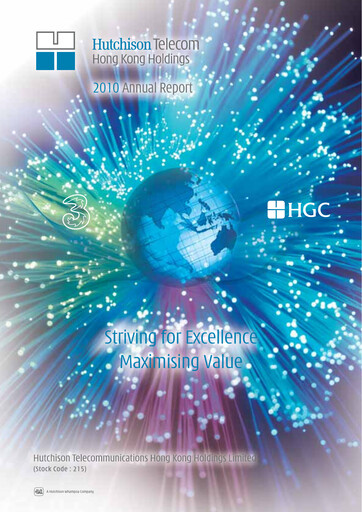 Miniature Hutchison Telecommunications Hong Kong Holdings Rapport annuel 2010