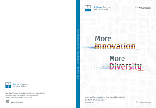 Miniature Hutchison Telecommunications Hong Kong Holdings Rapport annuel 2019