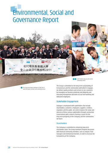 Thumbnail Hutchison Telecommunications Hong Kong Holdings ESG Report 2011