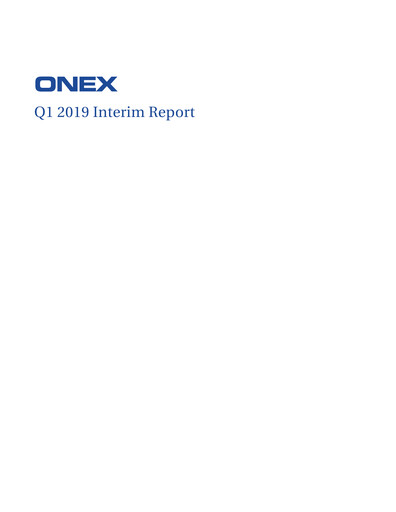 Thumbnail Onex Quarterly Report 2019-q1