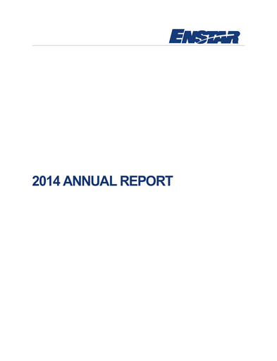 Thumbnail Enstar Group Annual Report 2014