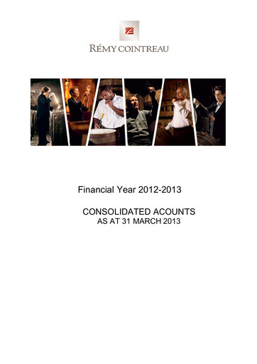 Thumbnail Rémy Cointreau
 Financial Statement fy2013