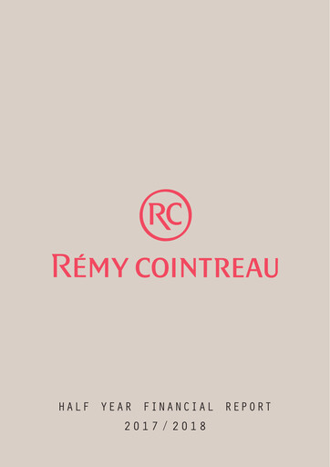Miniature Rémy Cointreau
 Rapport semestriel 2017-h1
