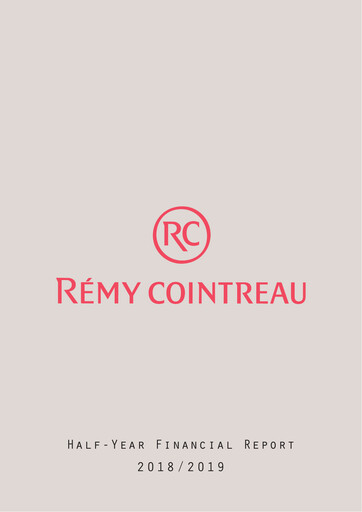 Miniature Rémy Cointreau
 Rapport semestriel 2018-h1