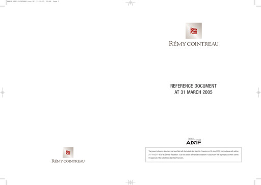 Thumbnail Rémy Cointreau
 Universal Registration Document fy2005