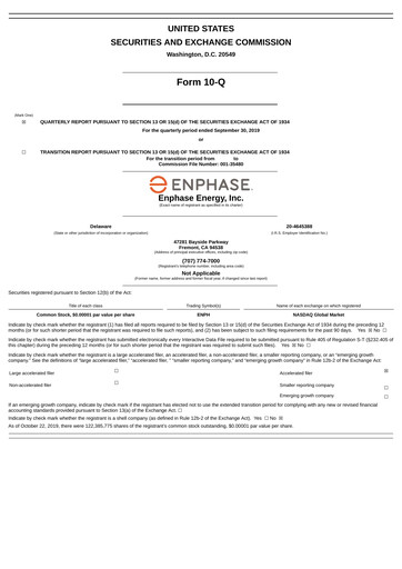 Vorschaubild Enphase Energy
 Quartalsbericht 2019-q3