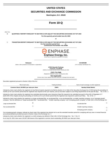 Vorschaubild Enphase Energy
 Quartalsbericht 2020-q2