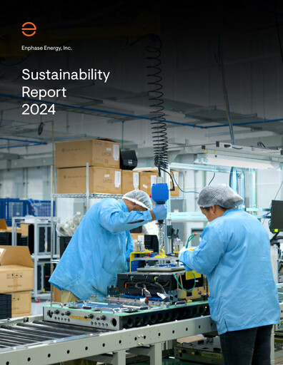 Thumbnail Enphase Energy
 Sustainability Report 2024