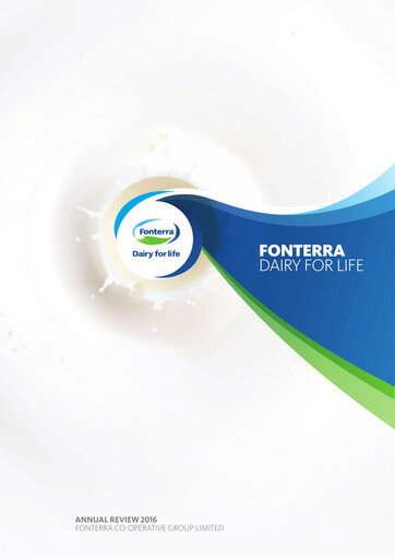 Thumbnail Fonterra Annual Report 2016