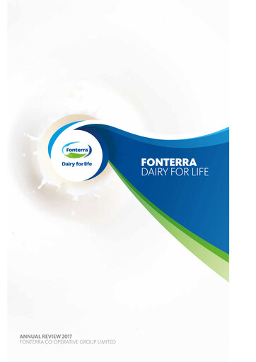Thumbnail Fonterra Annual Report 2017