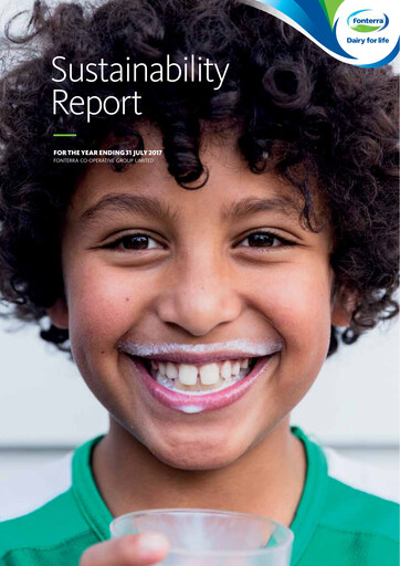 Thumbnail Fonterra Sustainability Report 2017