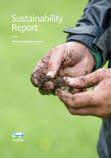 Thumbnail Fonterra Sustainability Report 2018