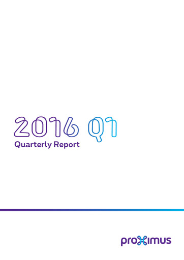 Thumbnail Proximus Quarterly Report 2016-q1