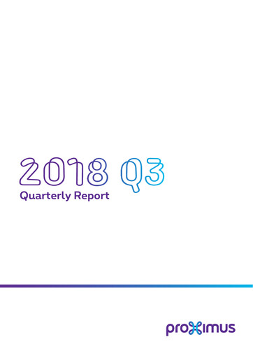 Thumbnail Proximus Quarterly Report 2018-q3