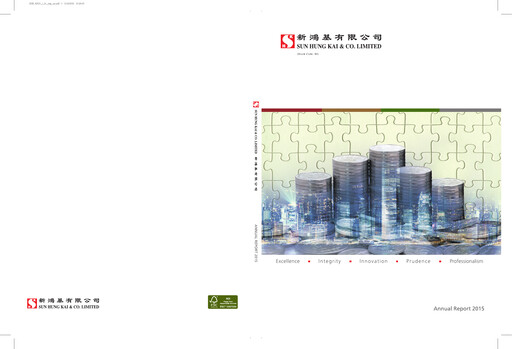 Miniature Sun Hung Kai & Co. Rapport annuel 2015