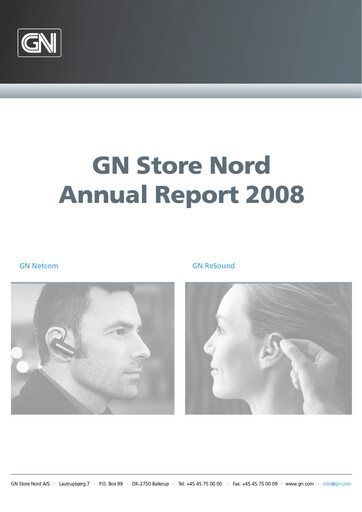 Thumbnail GN Store Nord
 Annual Report 2008