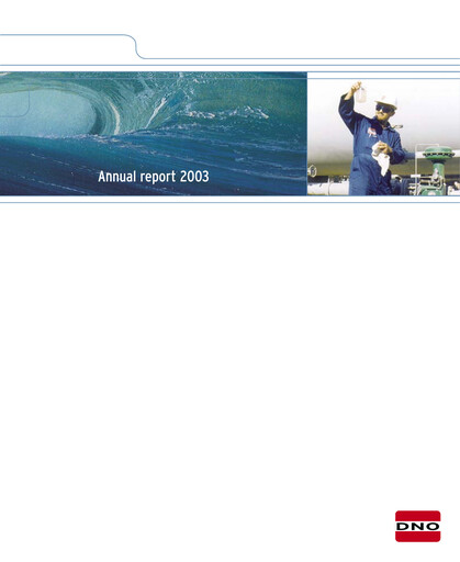 Thumbnail DNO ASA Annual Report 2003