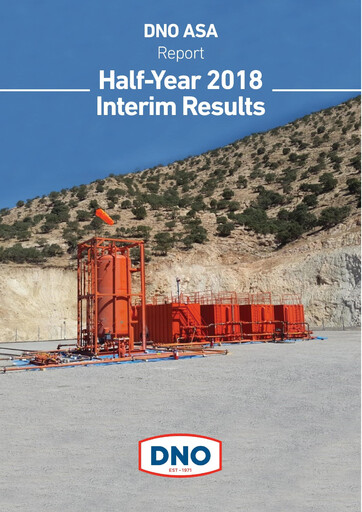 Thumbnail DNO ASA Half-year Report 2018-h1