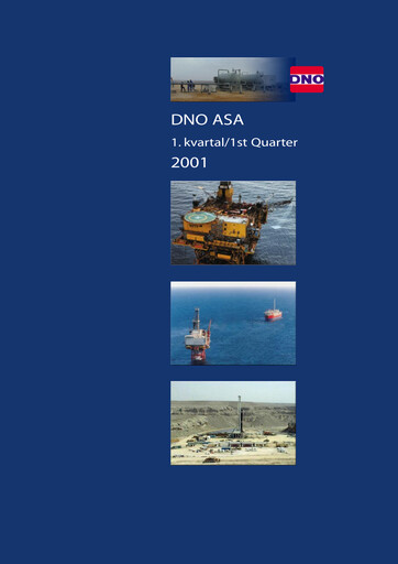 Thumbnail DNO ASA Quarterly Report 2001-q1