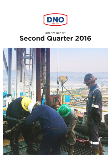 Thumbnail DNO ASA Quarterly Report 2016-q2