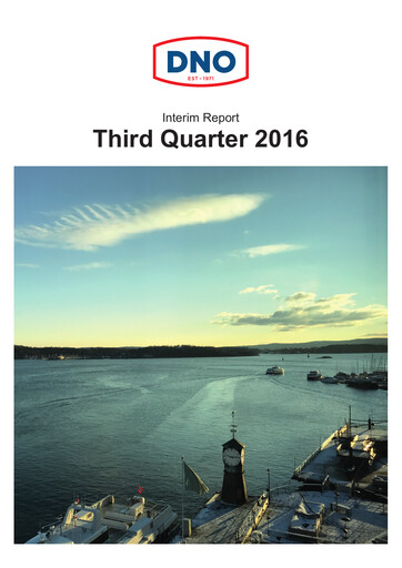 Thumbnail DNO ASA Quarterly Report 2016-q3