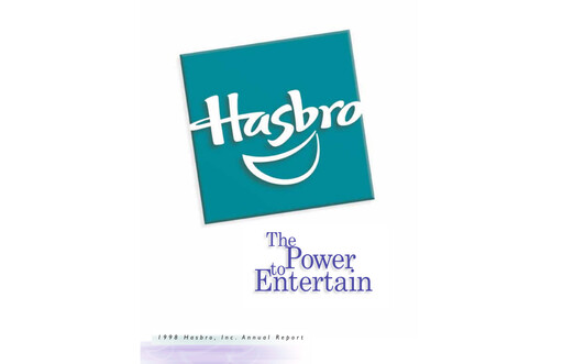 Thumbnail Hasbro Annual Report 1998