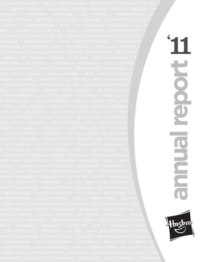 Thumbnail Hasbro Annual Report 2011