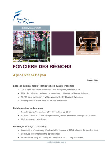Thumbnail Covivio
 Quarterly Report 2014-q1
