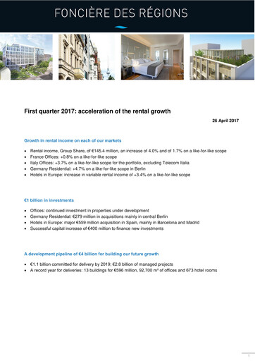Thumbnail Covivio
 Quarterly Report 2017-q1