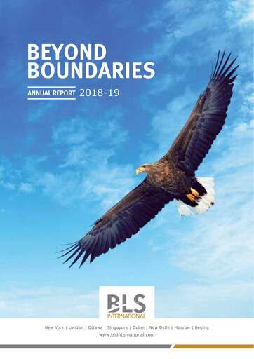 Thumbnail BLS International
 Annual Report 2018-2019