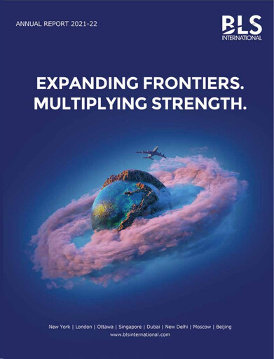 Thumbnail BLS International
 Annual Report 2021-2022