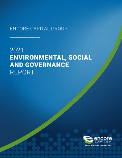 Thumbnail Encore Capital Group ESG Report 2021
