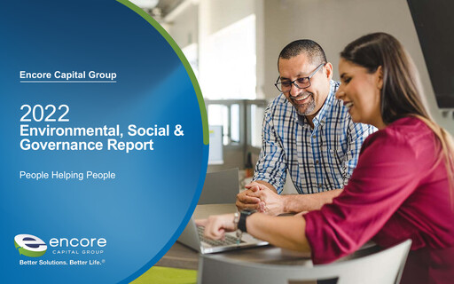 Thumbnail Encore Capital Group ESG Report 2022