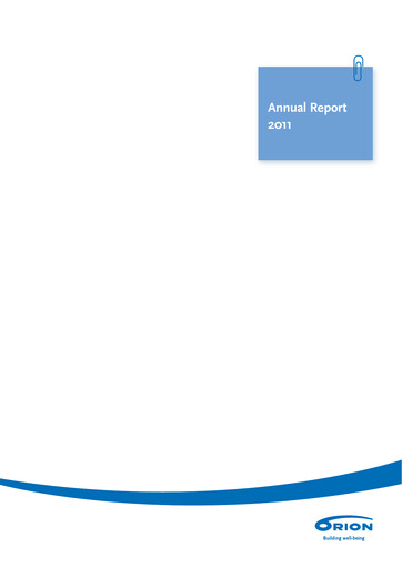 Thumbnail Orion Corporation Annual Report 2011