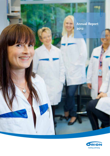 Thumbnail Orion Corporation Annual Report 2012