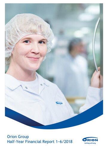 Thumbnail Orion Corporation Half-year Report 2018-h1