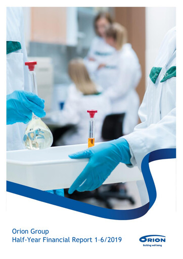 Thumbnail Orion Corporation Half-year Report 2019-h1