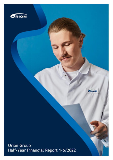 Thumbnail Orion Corporation Half-year Report 2022-h1