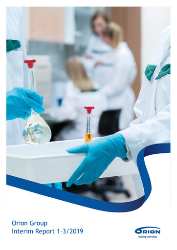 Thumbnail Orion Corporation Quarterly Report 2019-q1