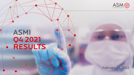 Vorschaubild ASM International
 Finanzmitteilung 2021