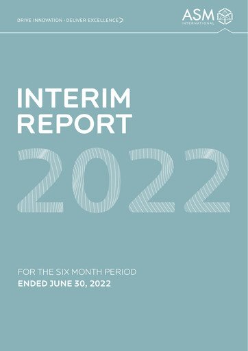 Thumbnail ASM International
 Half-year Report 2022-h1