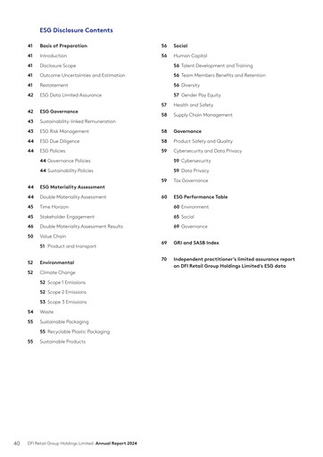 Thumbnail DFI Retail Group
 ESG Report 2024