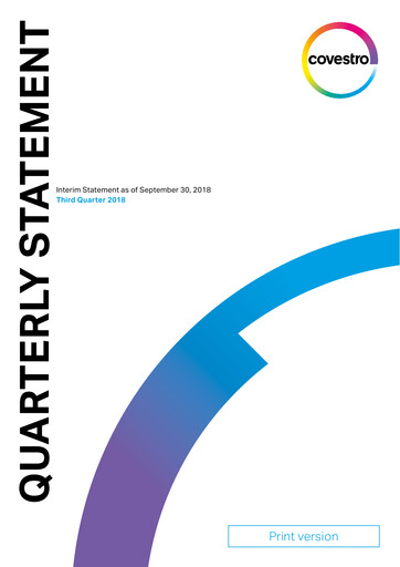 Thumbnail Covestro Quarterly Report 2018-q3
