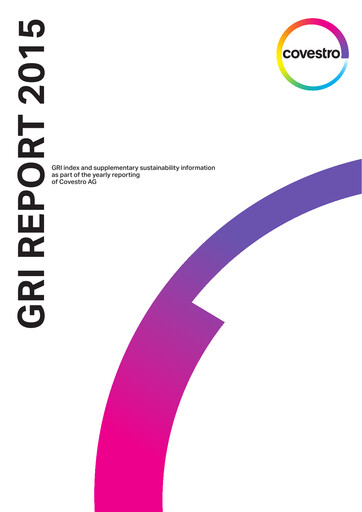 Thumbnail Covestro Sustainability Report 2015